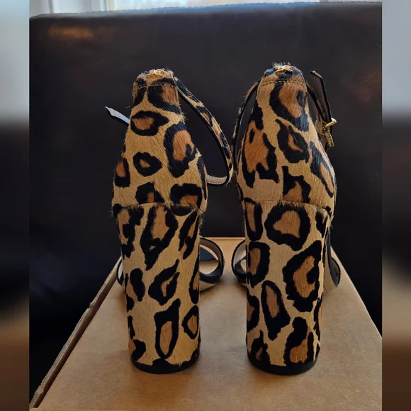 Sam Edelman Women's Yaro Animal-Print High-Heel Sandals Size 8.5 - Picture 6 of 8